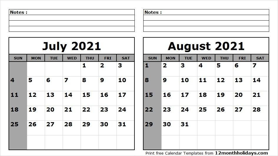 Calendar 2021 July August | Printable March  June July August September 2021 Printable Calendar