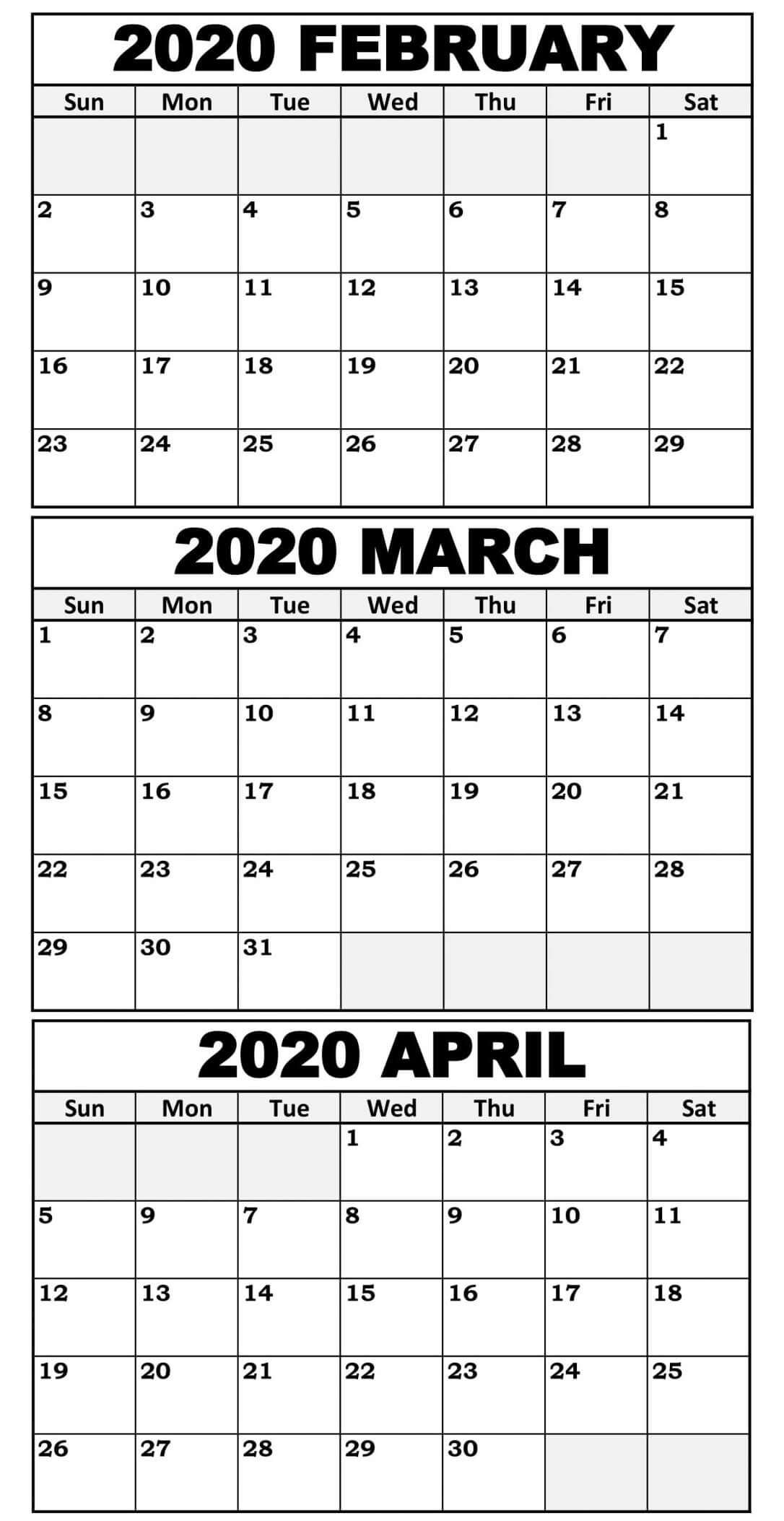 Calendar Template 3 Months Per Page Time And Date  2021 Printable 3 Monthly Per Page Calendar