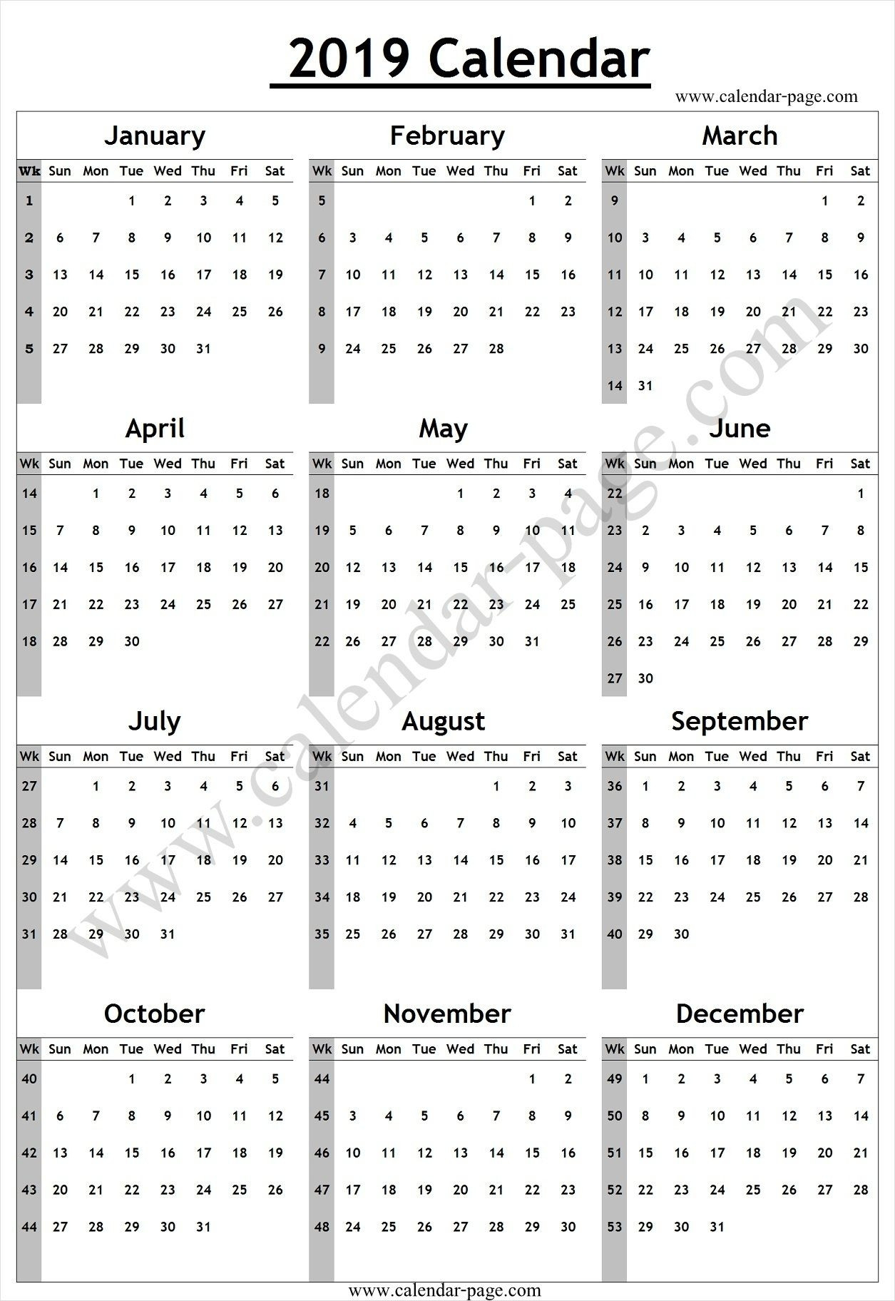 Calendar Week Number Today | Ten Free Printable Calendar  Calendar By Week Number Pdf