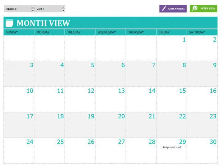 Customizable Monthly Calendar • Printable Calendar Template  Free Downloadable Editable Calendar