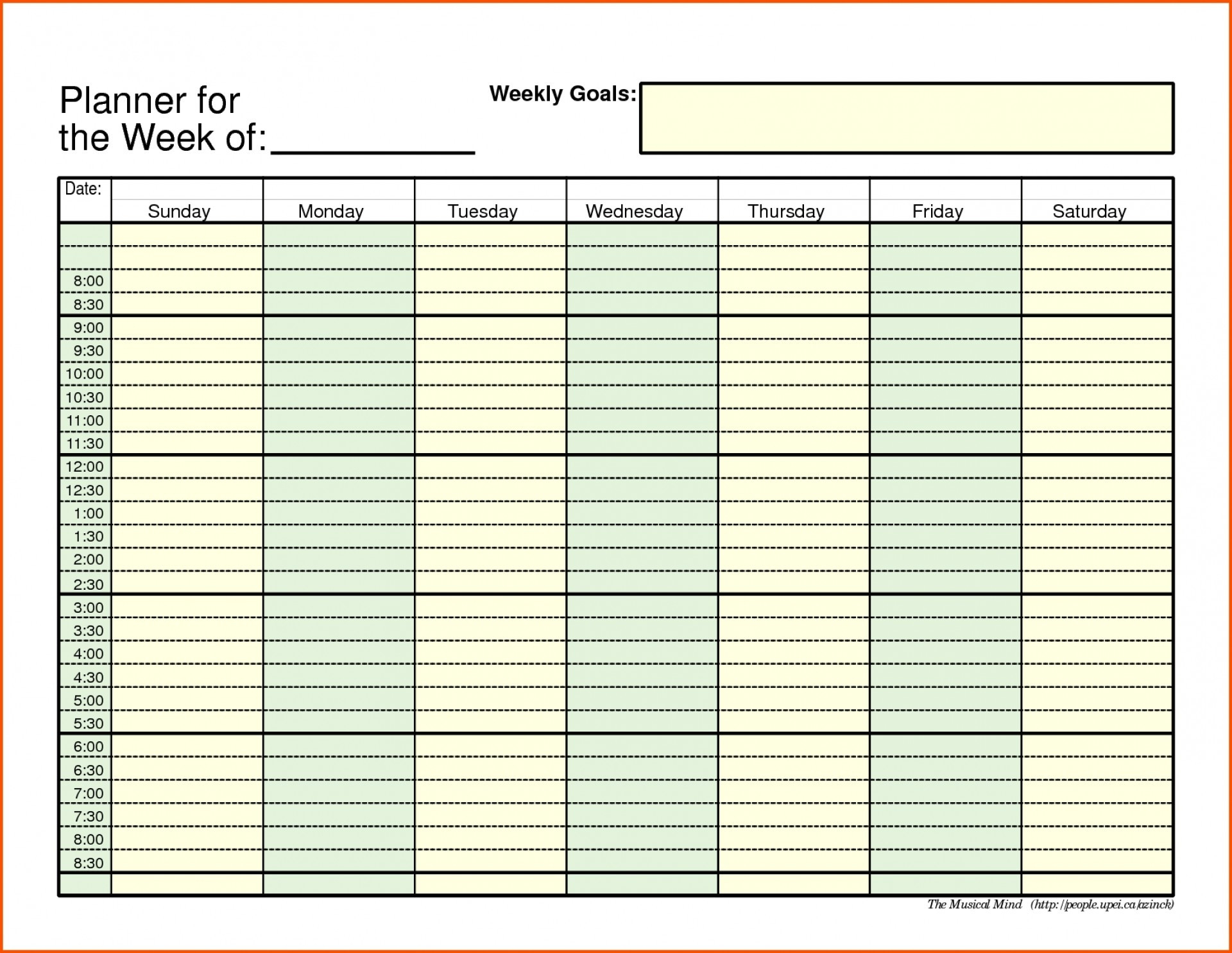 Daily Schedule With Time Slots - Calendar Inspiration Design  Calender Time Slot