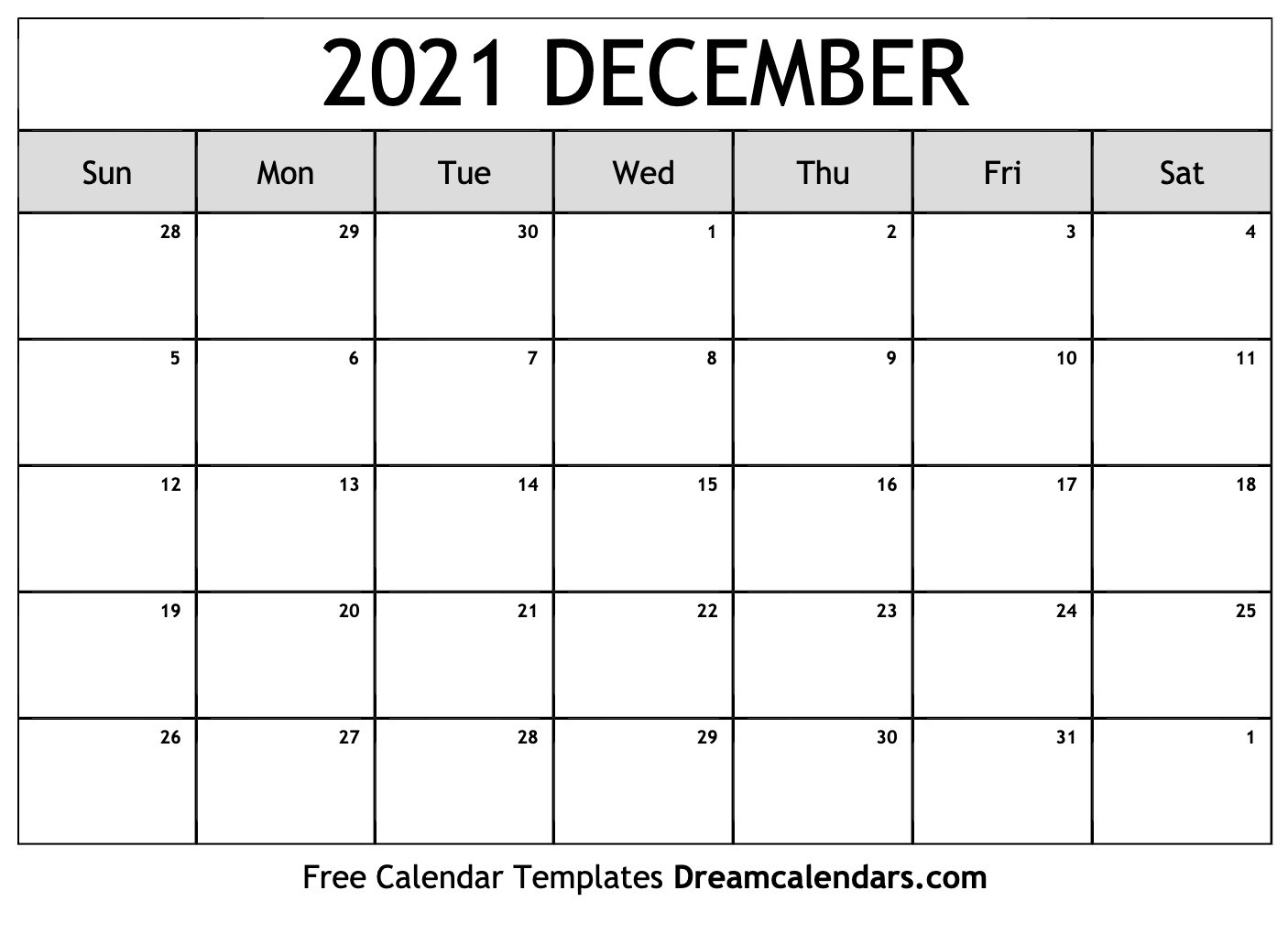 December 2021 Calendar Printable | Example Calendar Printable  August 2021 To December Calendar