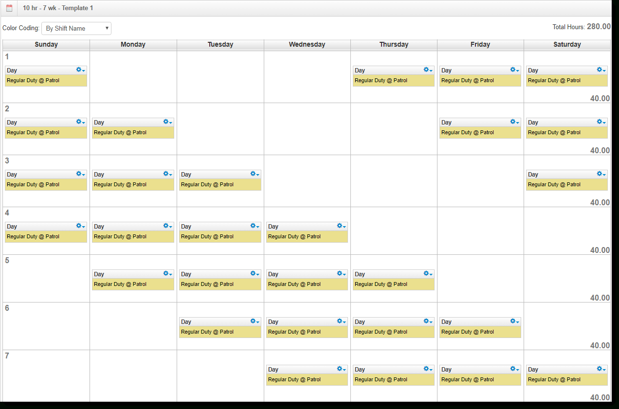 Dupont Shift Schedule For 2021 Calendar | Calendar  Color Shift Calendar