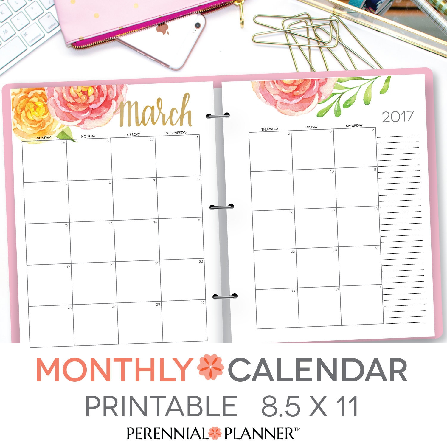 Editable Blank Calendar Template - Template Calendar Design