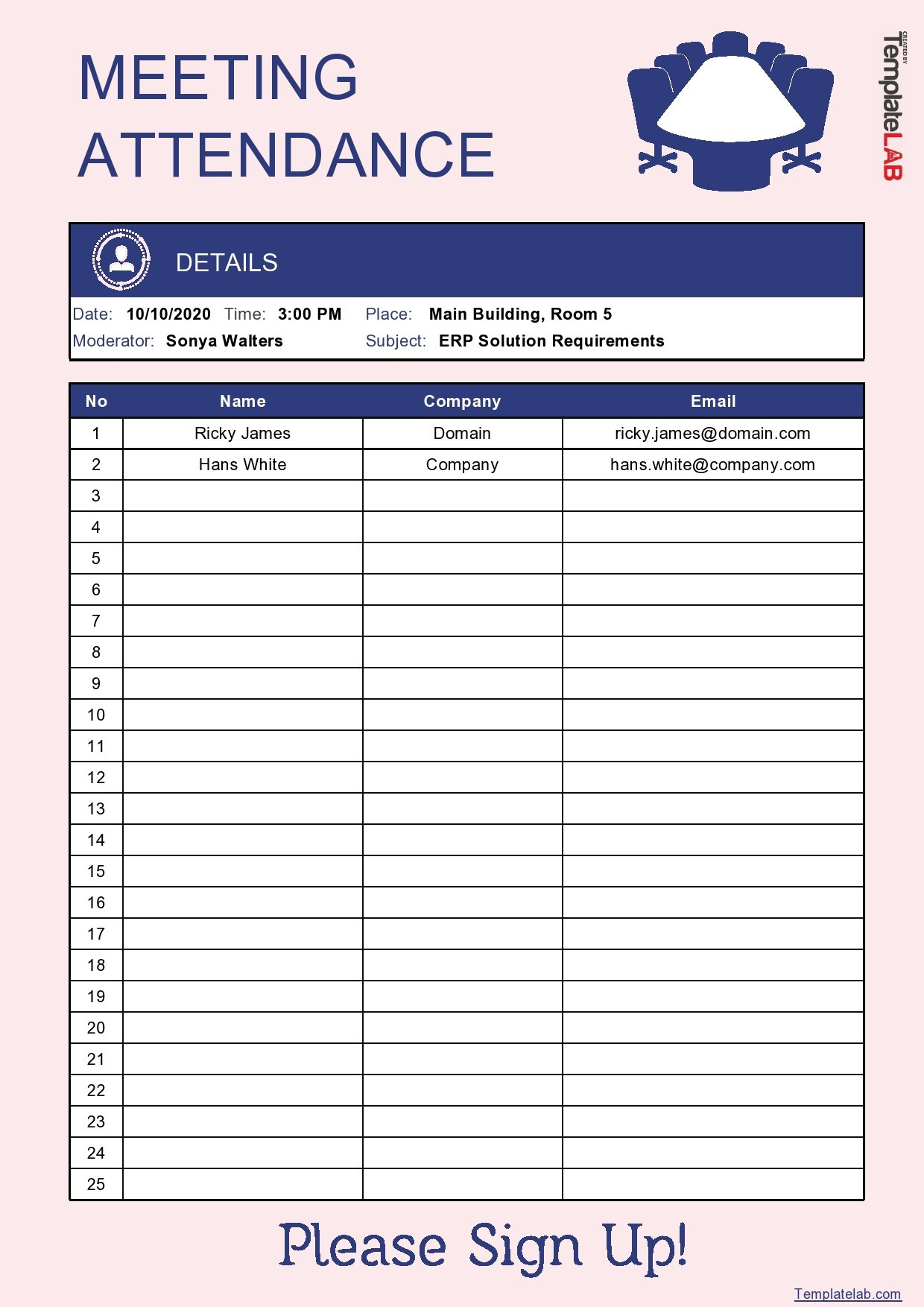 Employee Attendance Record Template Database  Attendance Log