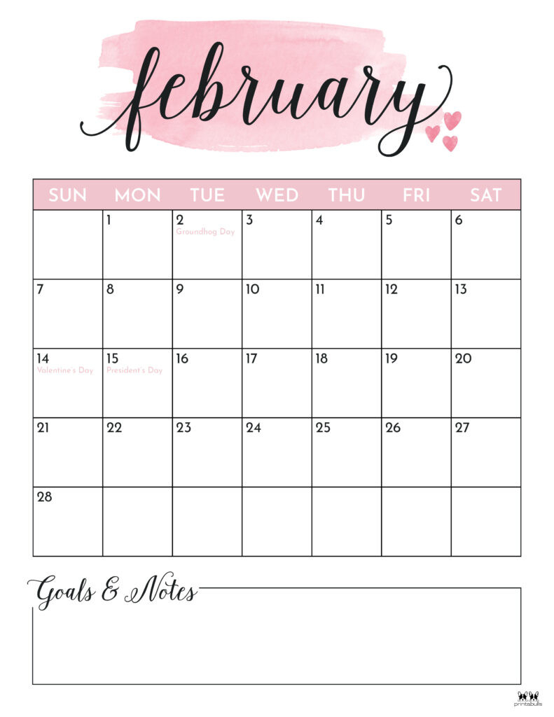 February 2021 Calendars - Free Printables | Printabulls  Feb 2021 Calendar