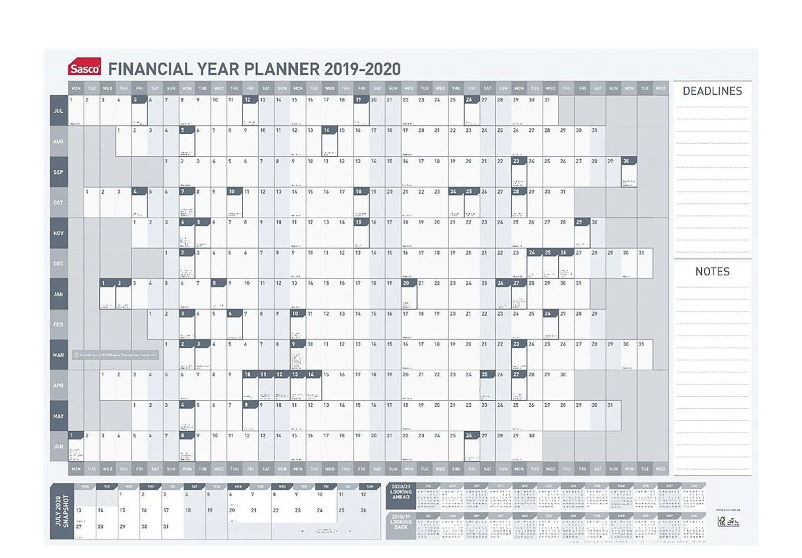 Financial Year In Australia Template Calendar Design