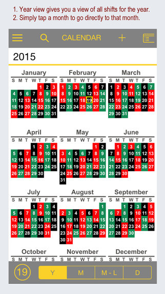 Firesync Shift Calendar - Apppicker  Color Shift Calendar