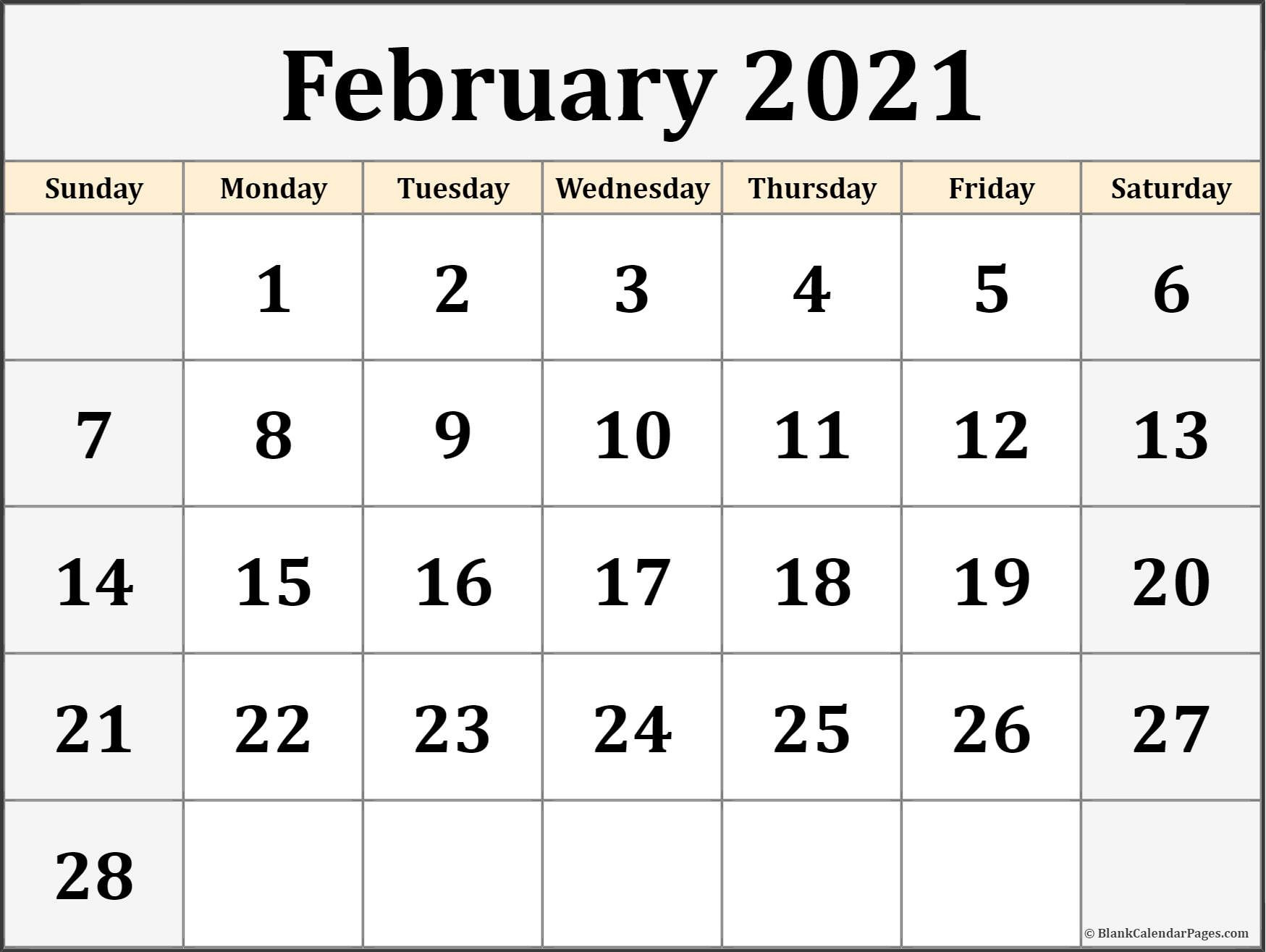 Free Calendars 2021 Printable | Calendar Printables Free Blank  Blank 2021 Calendar Printable Free