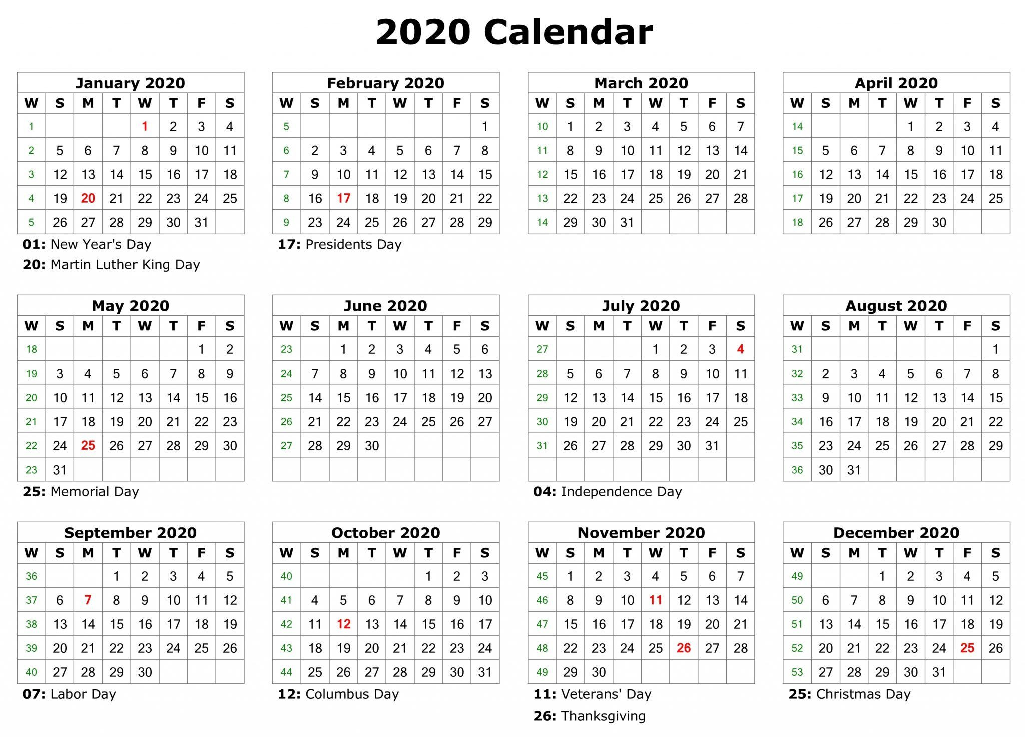 Free Editable Calendar 2020 Printable Templates | Calendar  Free Editable Calendar Templates Printable