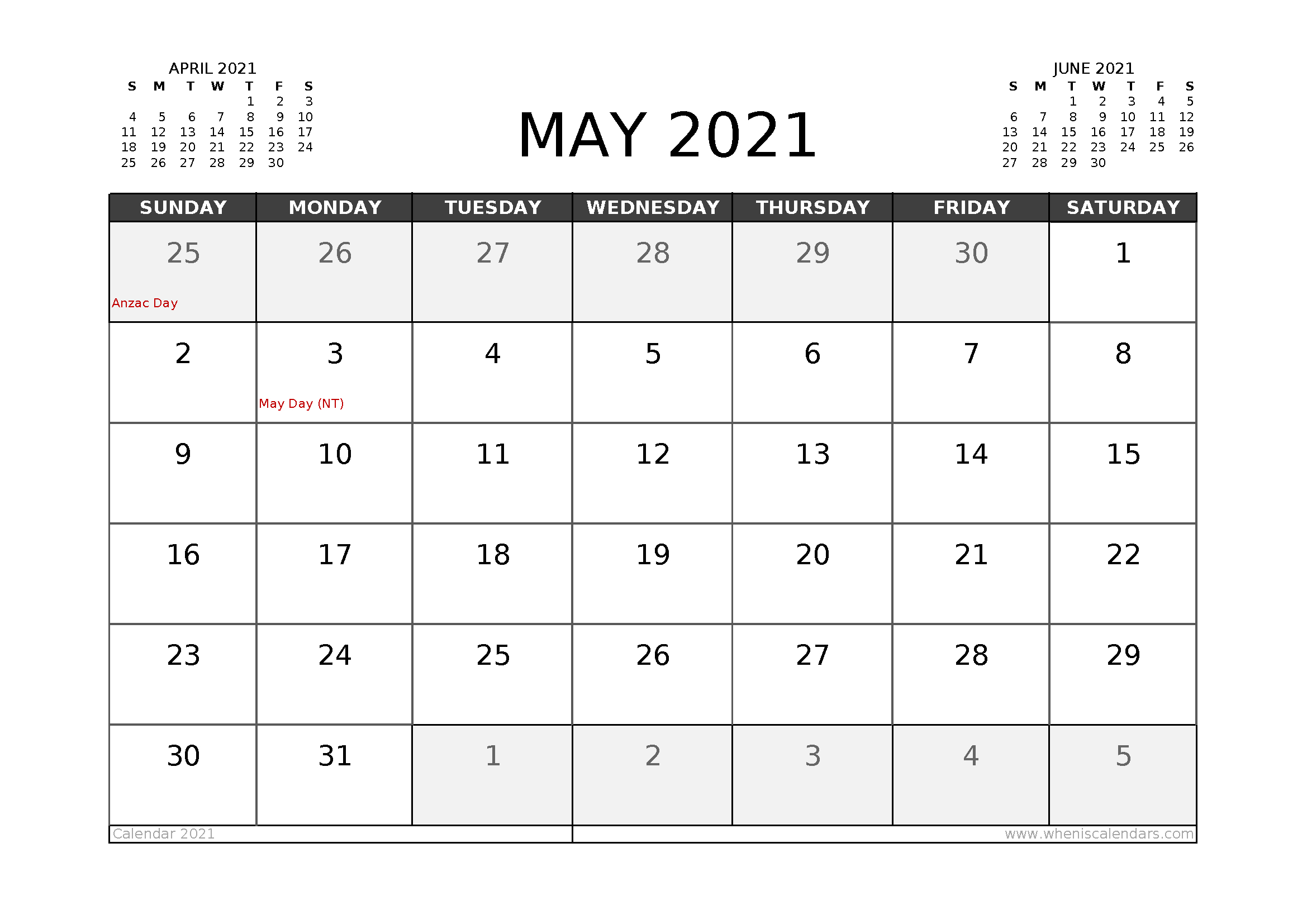 Free May 2021 Calendar Australia Printable  Fiscal Year 2021 Definition Australia
