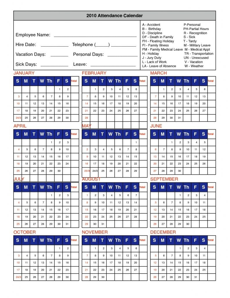 Free Printable 2021 Attendance Calendars | Calendar  Downloadable 2021 Attendance Calendar