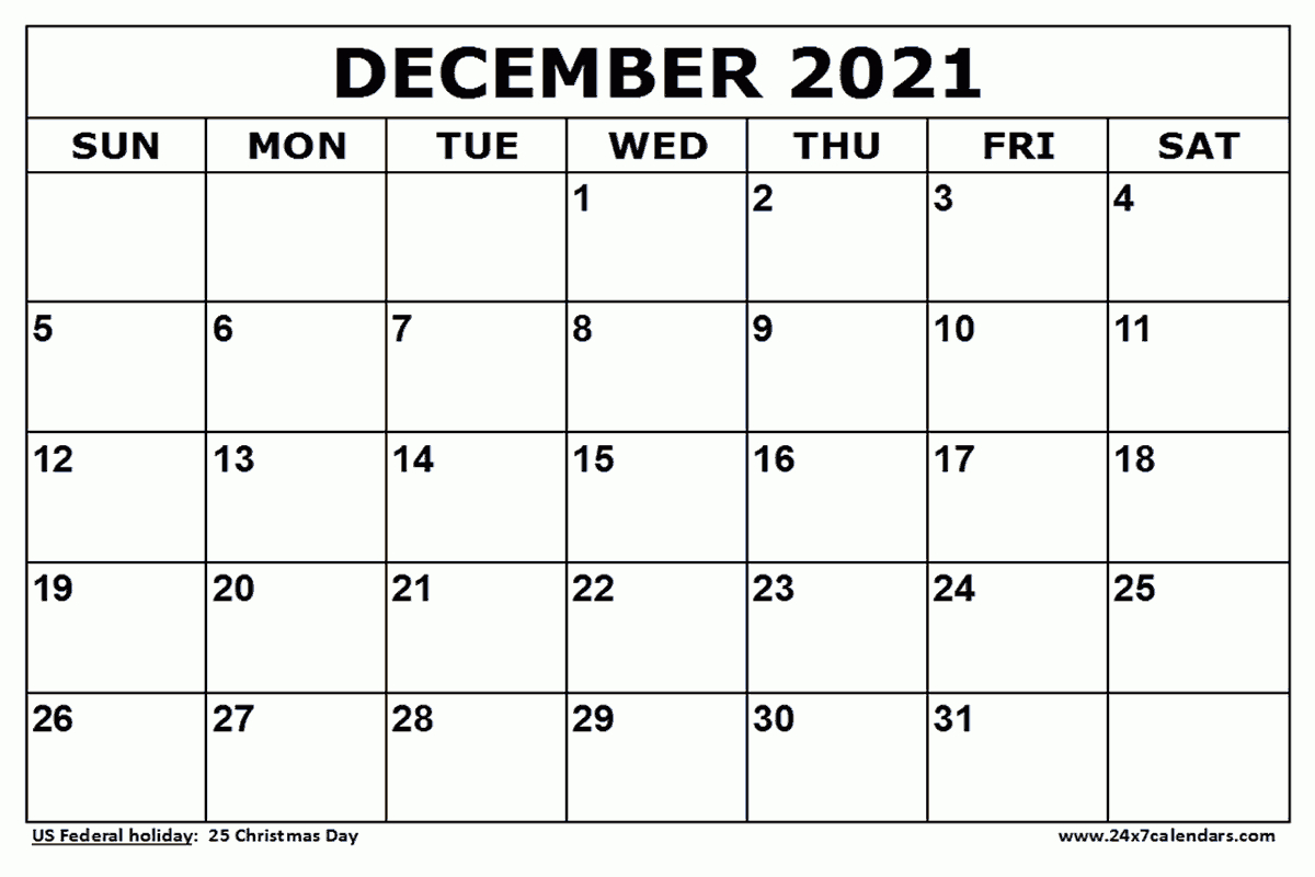 Free Printable December 2021 Calendar : 24X7Calendars  August 2021 To December Calendar