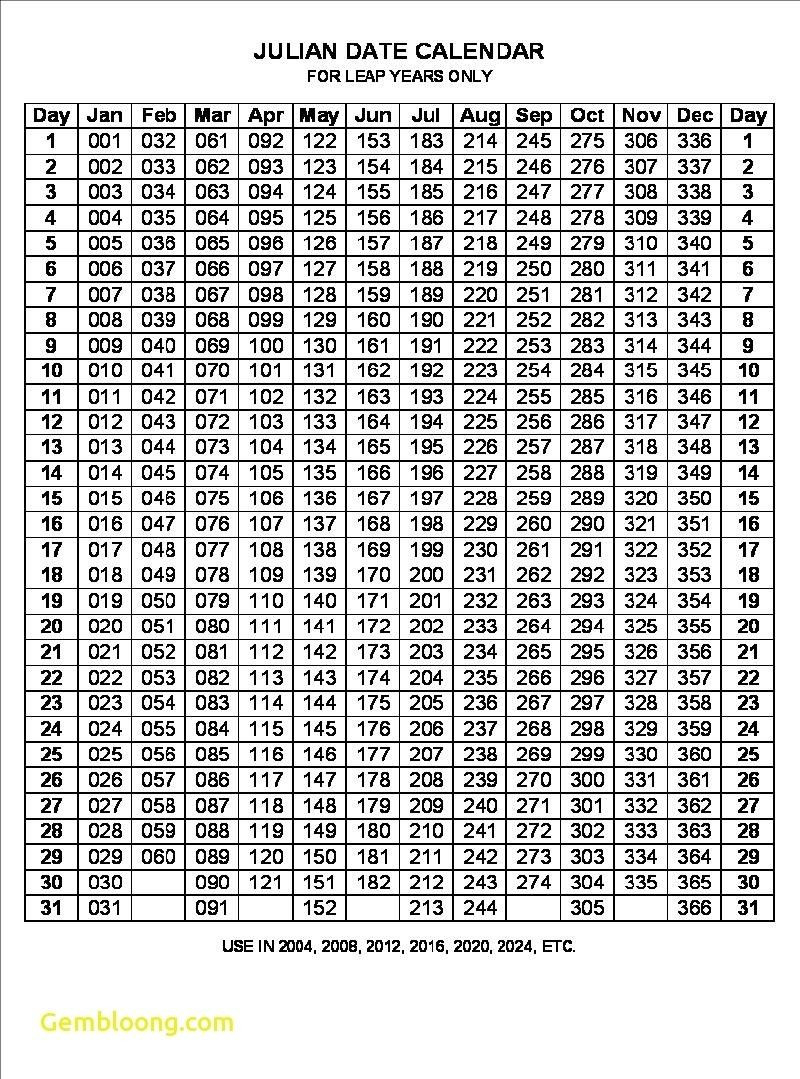 Julian Date Calendar 2021 Converter | Printable Calendar  2021 Julian Date Calendar Printable