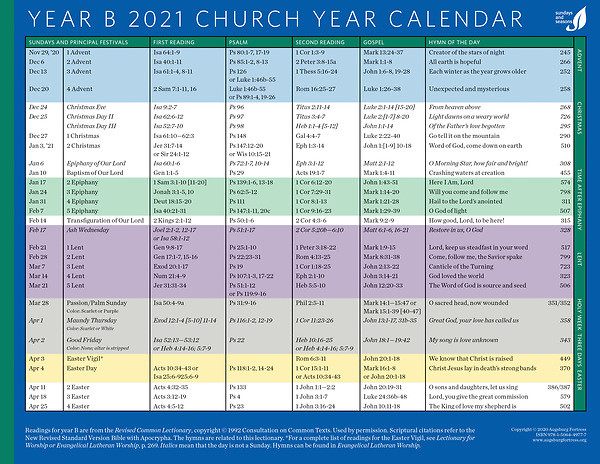 Official Methodist Calandar - Template Calendar Design