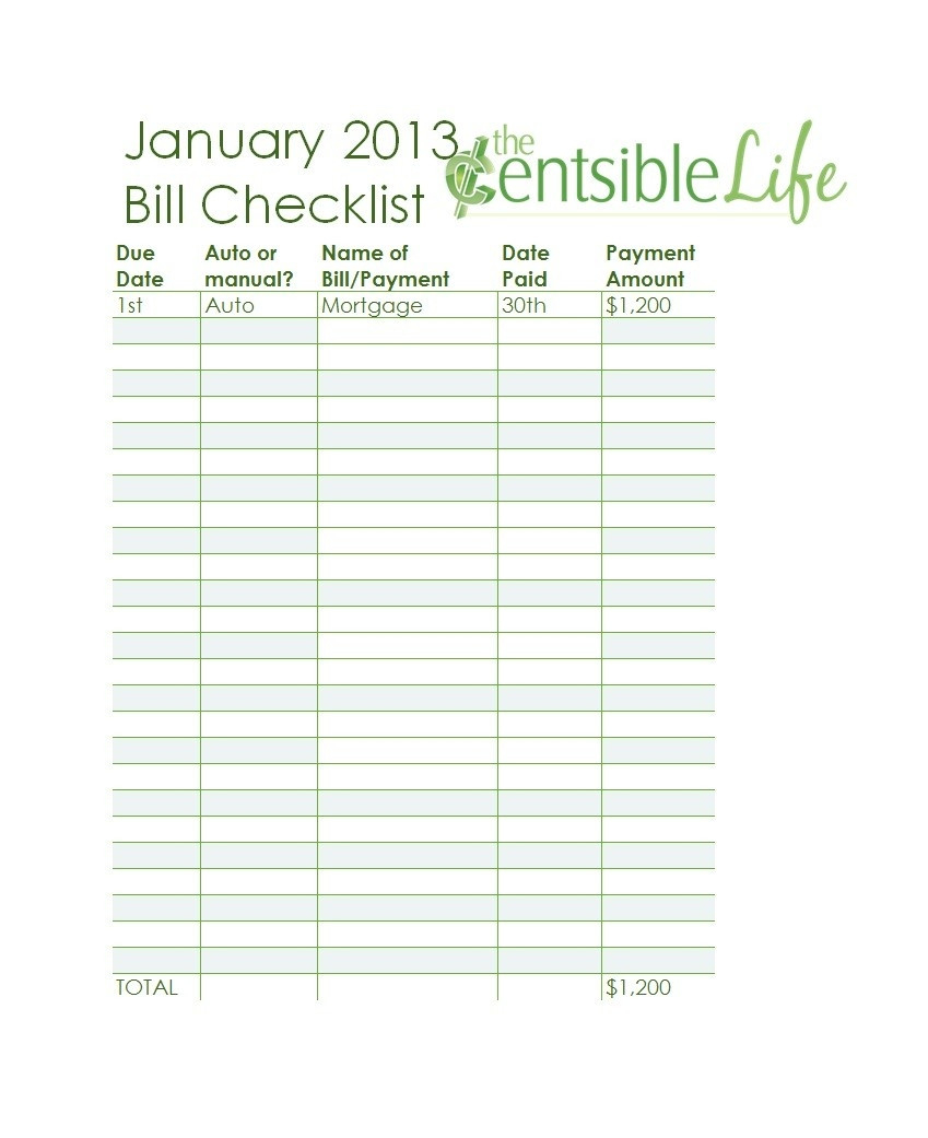 Monthly Bill Payment Worksheet Printable - Template  Pdf Monthly Bill Worksheet