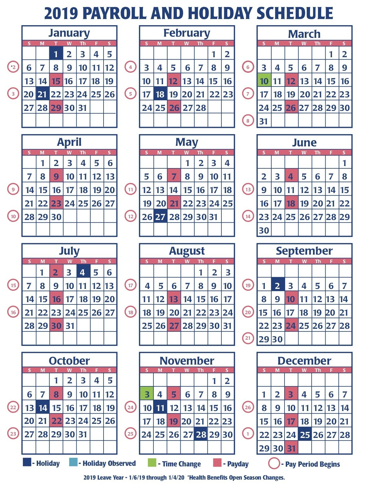 2025 Pay Calendar Opm