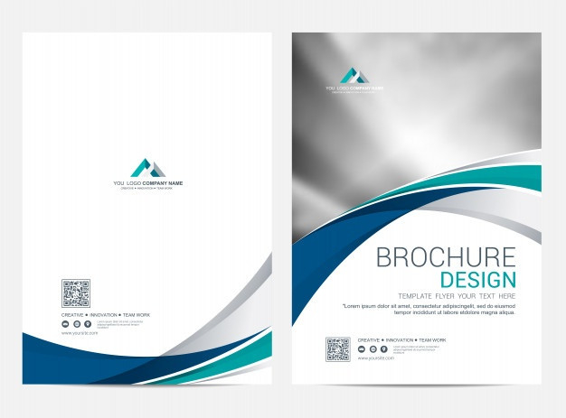 Premium Vector | Brochure Template Flyer Design Vector  Front Page Of Water Challenge Template Free