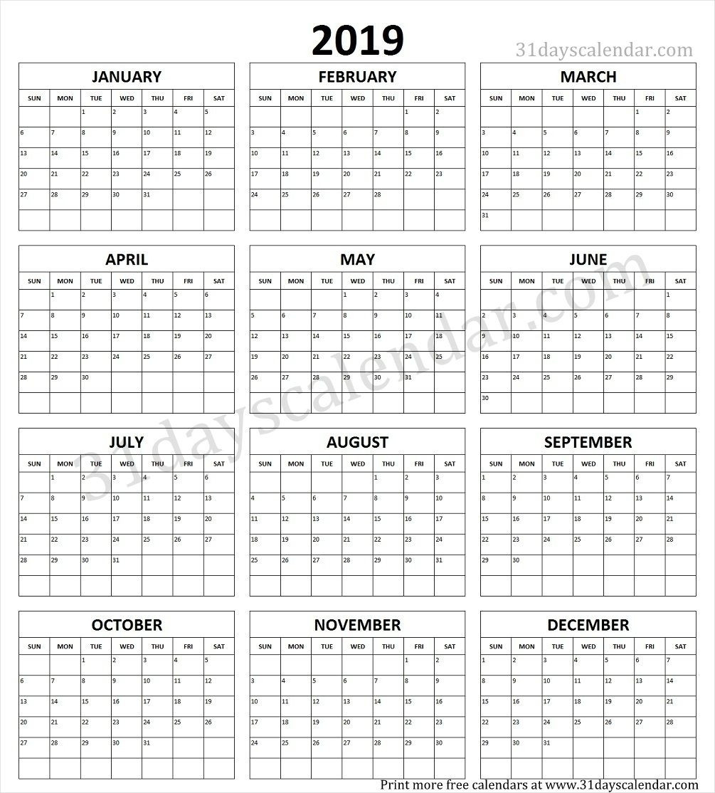 Free Printable Calendars Large Print - Template Calendar Design