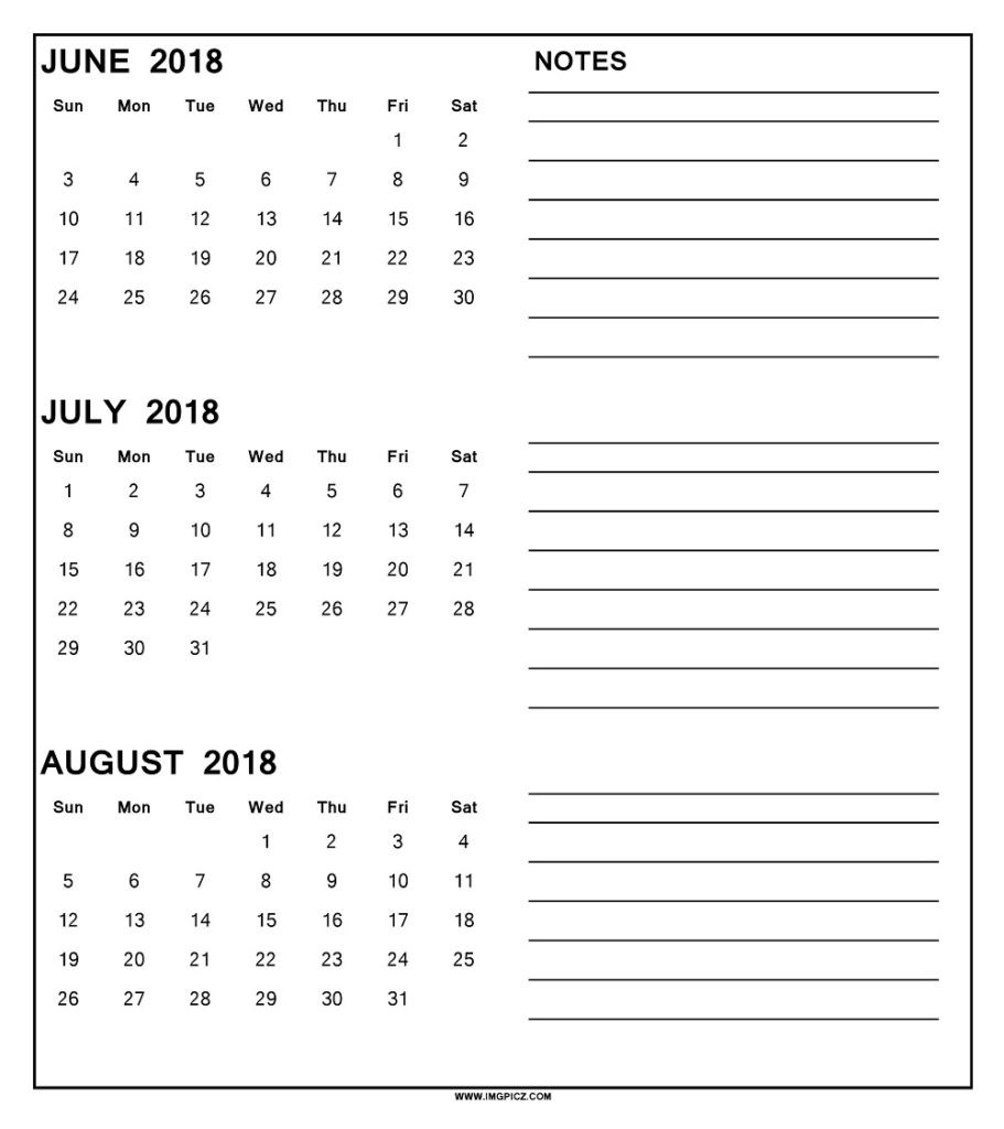 Printable 3 Month Calendar Templates - Calendar  Three-Month Calendar Template