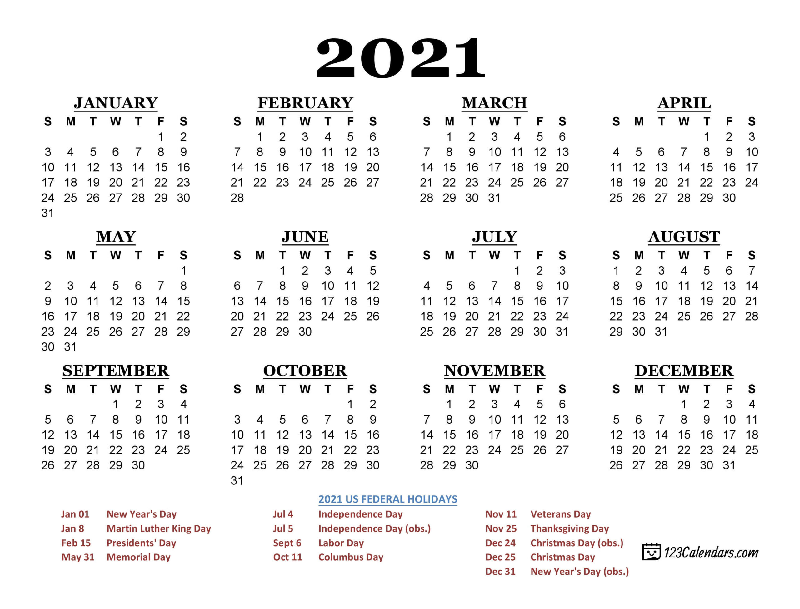 Printable Pocket Calendar 2021 | Calendar Printables Free  Printable Pocket Calendar 2021