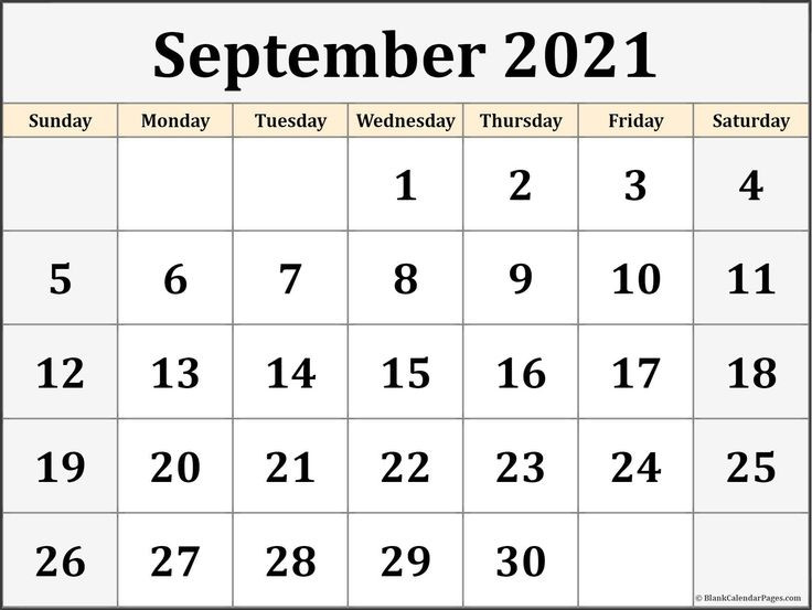 September 2021 Calendar Printable In 2021 | Calendar  September 2021 Julian Calender