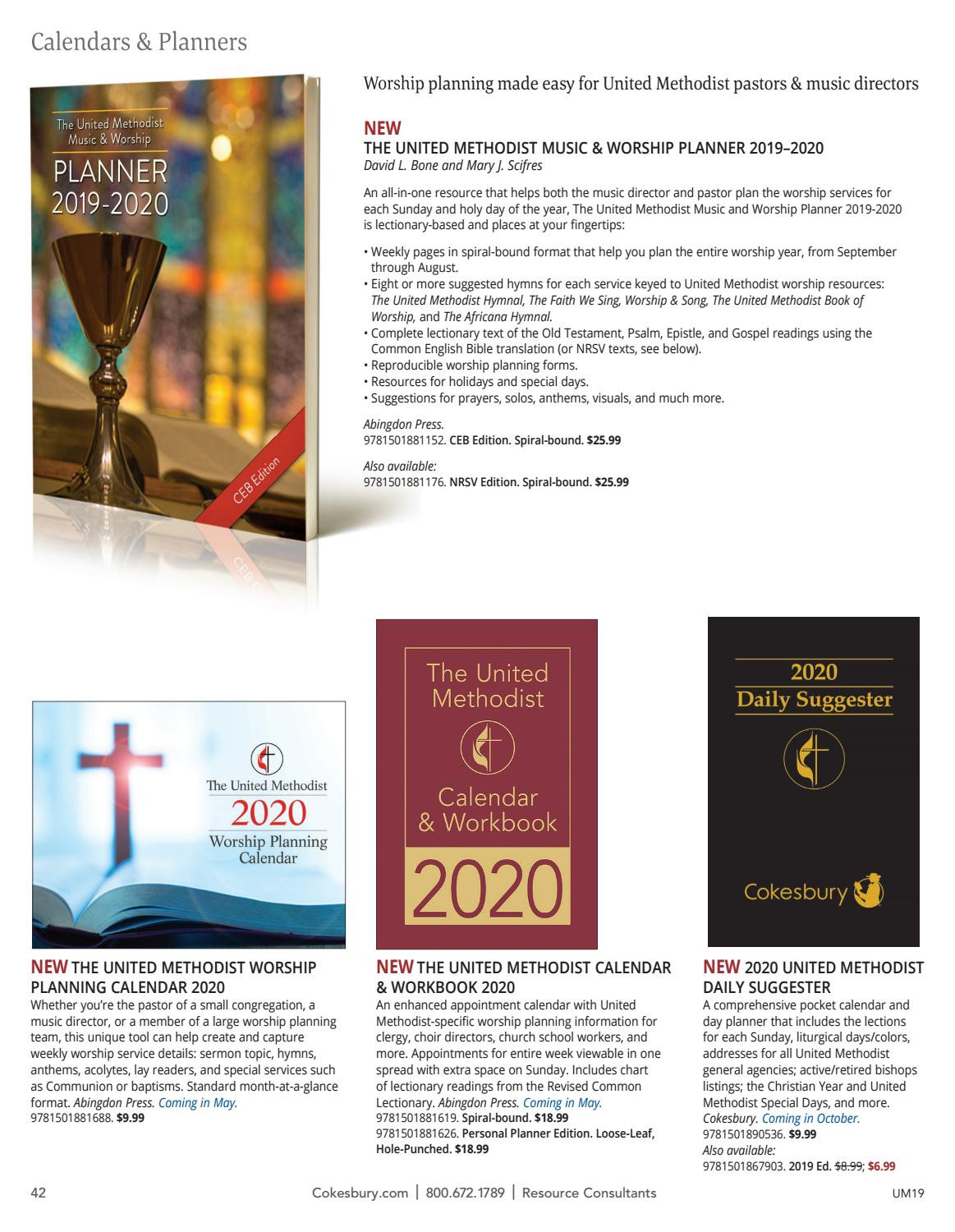The United Methodist Church Resources For 2019 Catalog  Lectionary Readings Umc