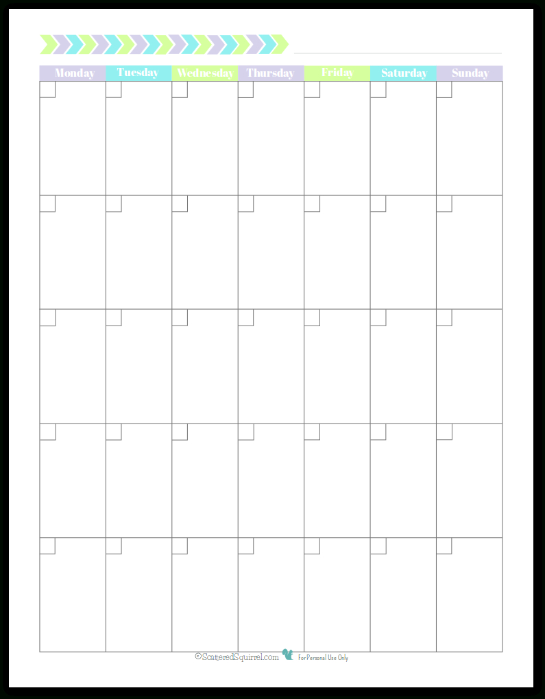 free full page monthly calendar printable template calendar design