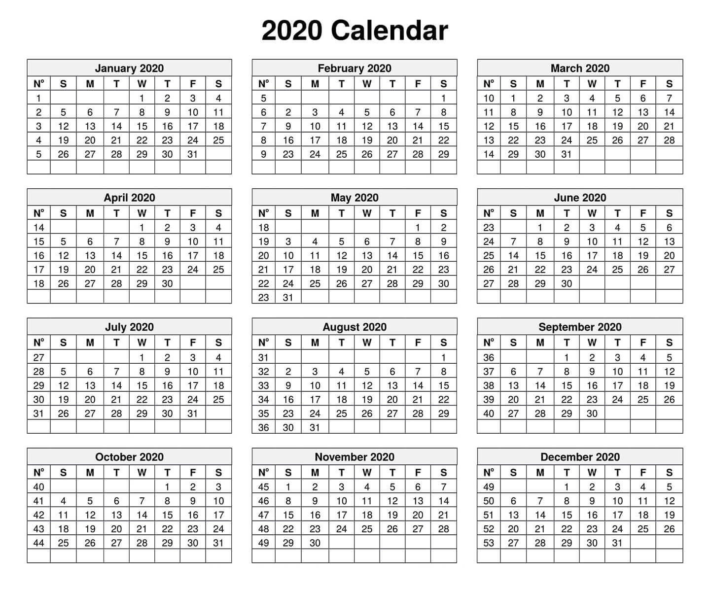 Yearly Calendar Template With Notes 2020 - 2019 Calendars  Small December 2021 Calendar Printable