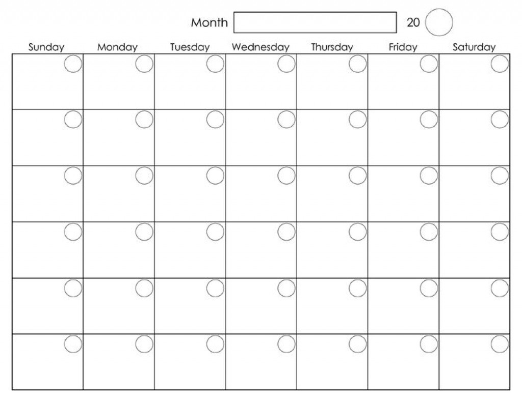 A3 Blank Calendar Monthly Template - Calendar Inspiration  Blank Monthly Calendar Printable With Lines