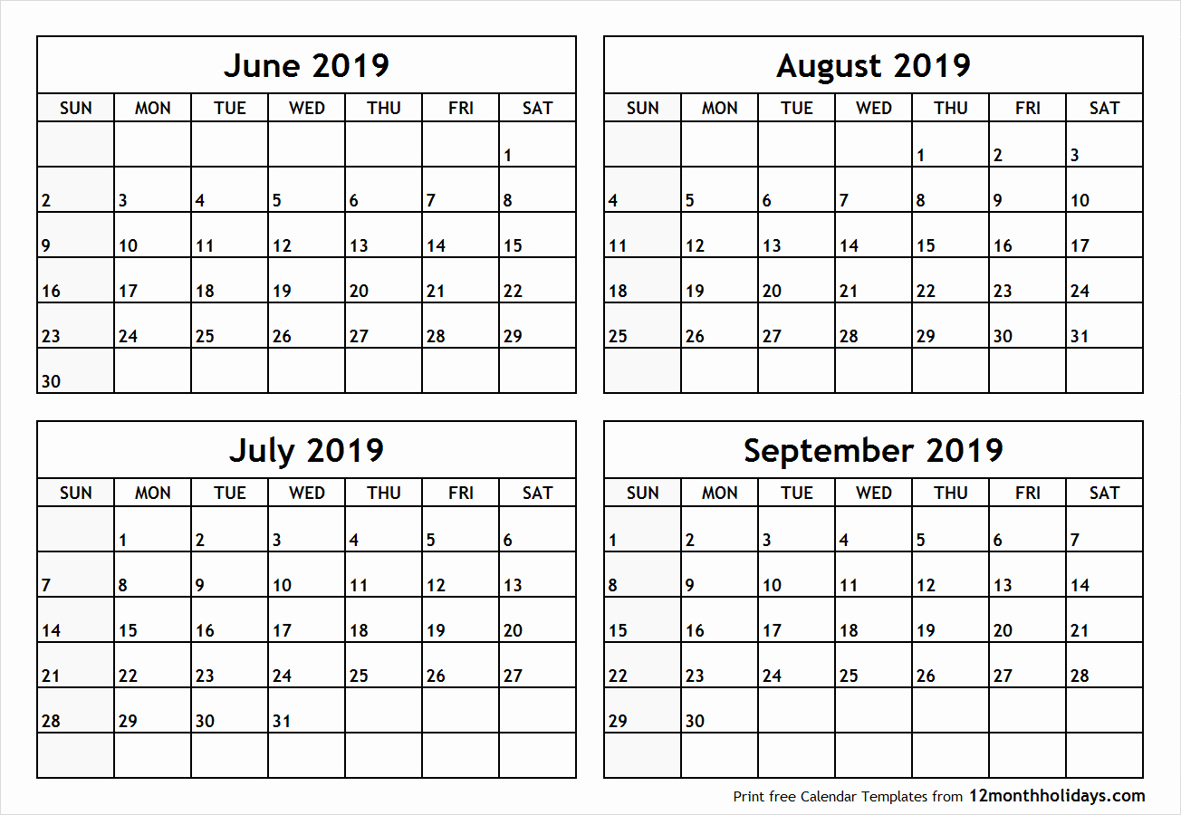 Blank Calendar 3 Months Per Page - Calendar Printable Free  Blank Three Month Calendar Template