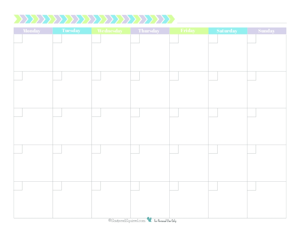 Blank Monthly Calendar With Lines :-Free Calendar Template  Blank Monthly Calendar Printable With Lines