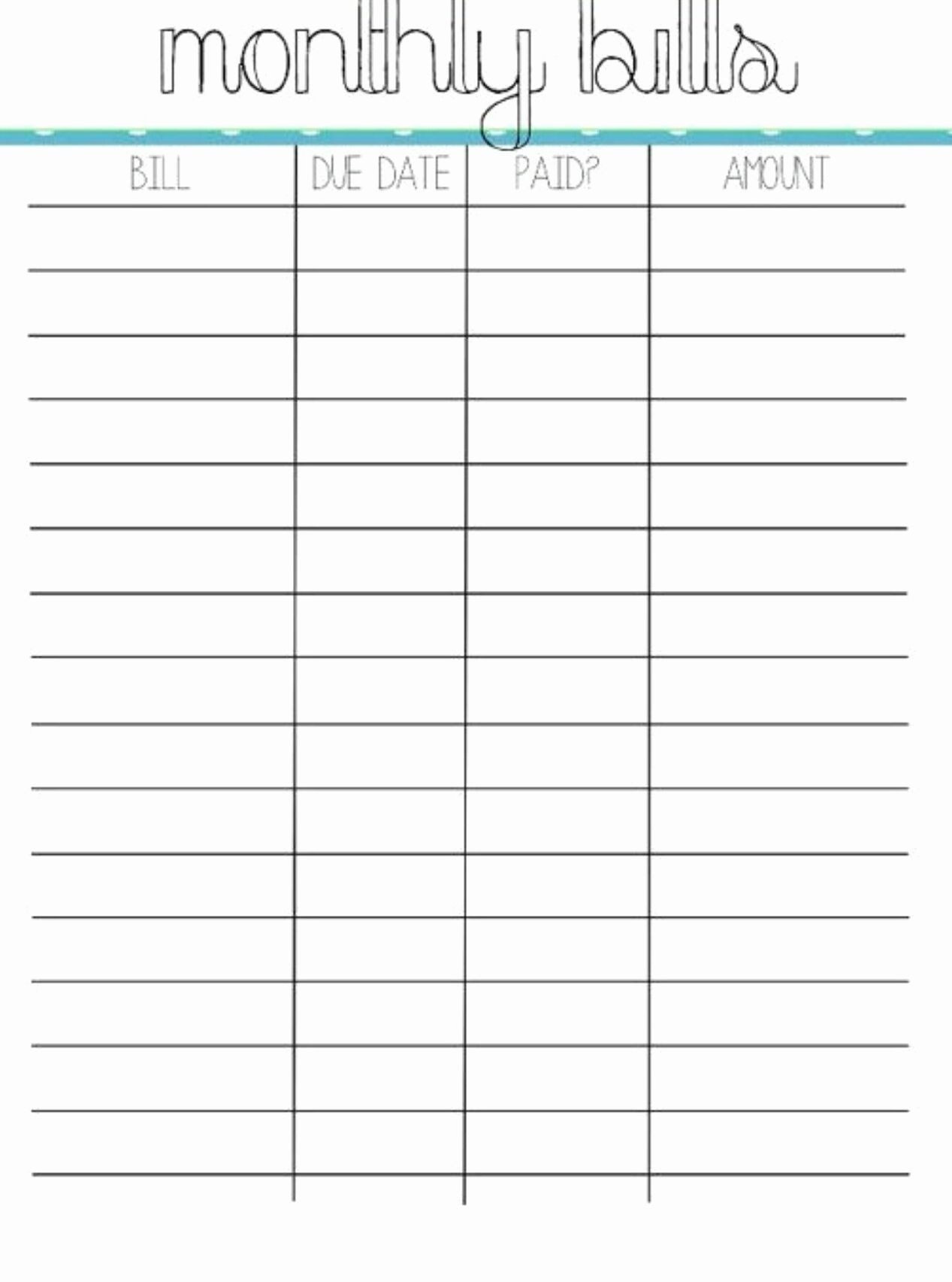 Budget Worksheet Pdf, Excel Template | Monthly Budget  Blank Monthly Bill Worksheet