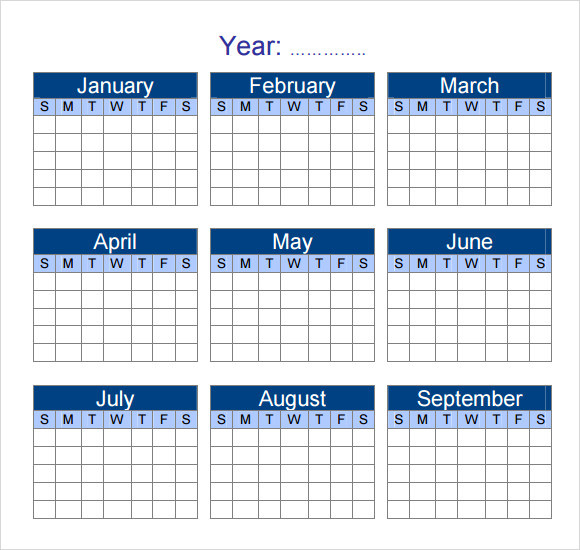 Free 12+ Sample Yearly Calendar Templates In Google Docs  Whole Year Calendar Template