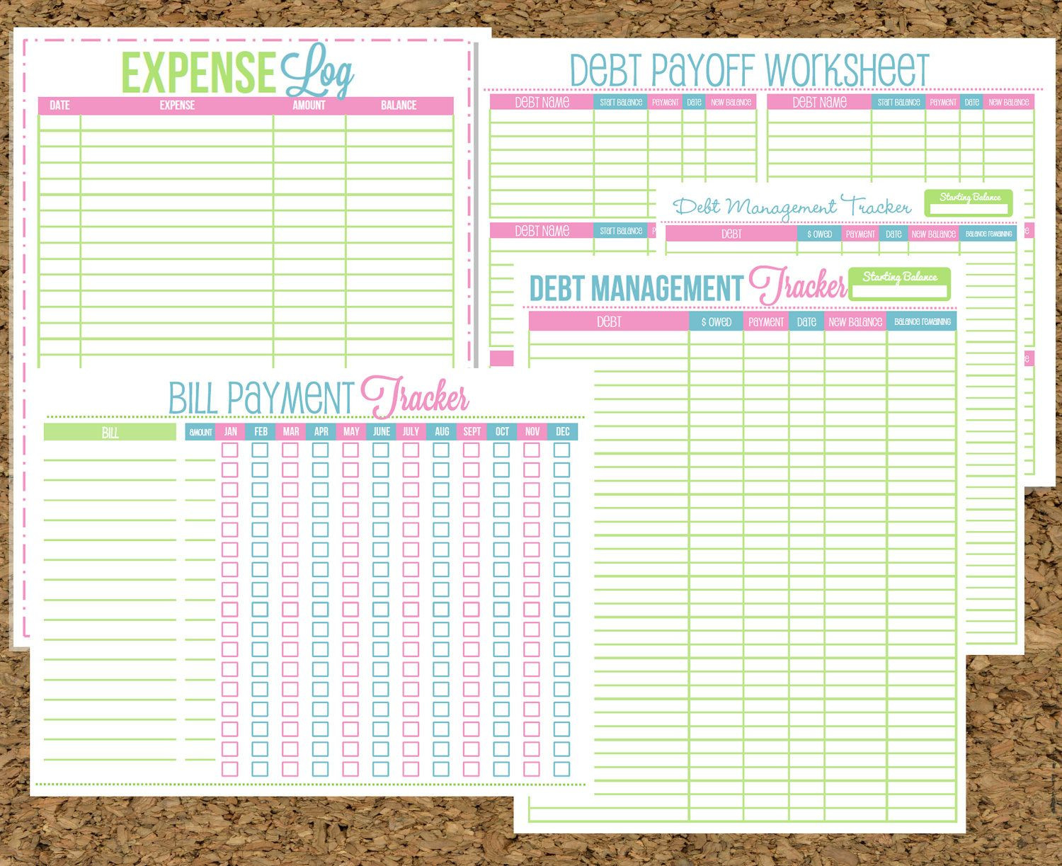 Instant Download Finance Organizer Set-Budget And Bill Pay  Bill Pay Organizer Printable Free