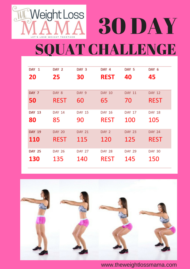 Pin On Weight Loss Exercises  Excercise Challenge Printable