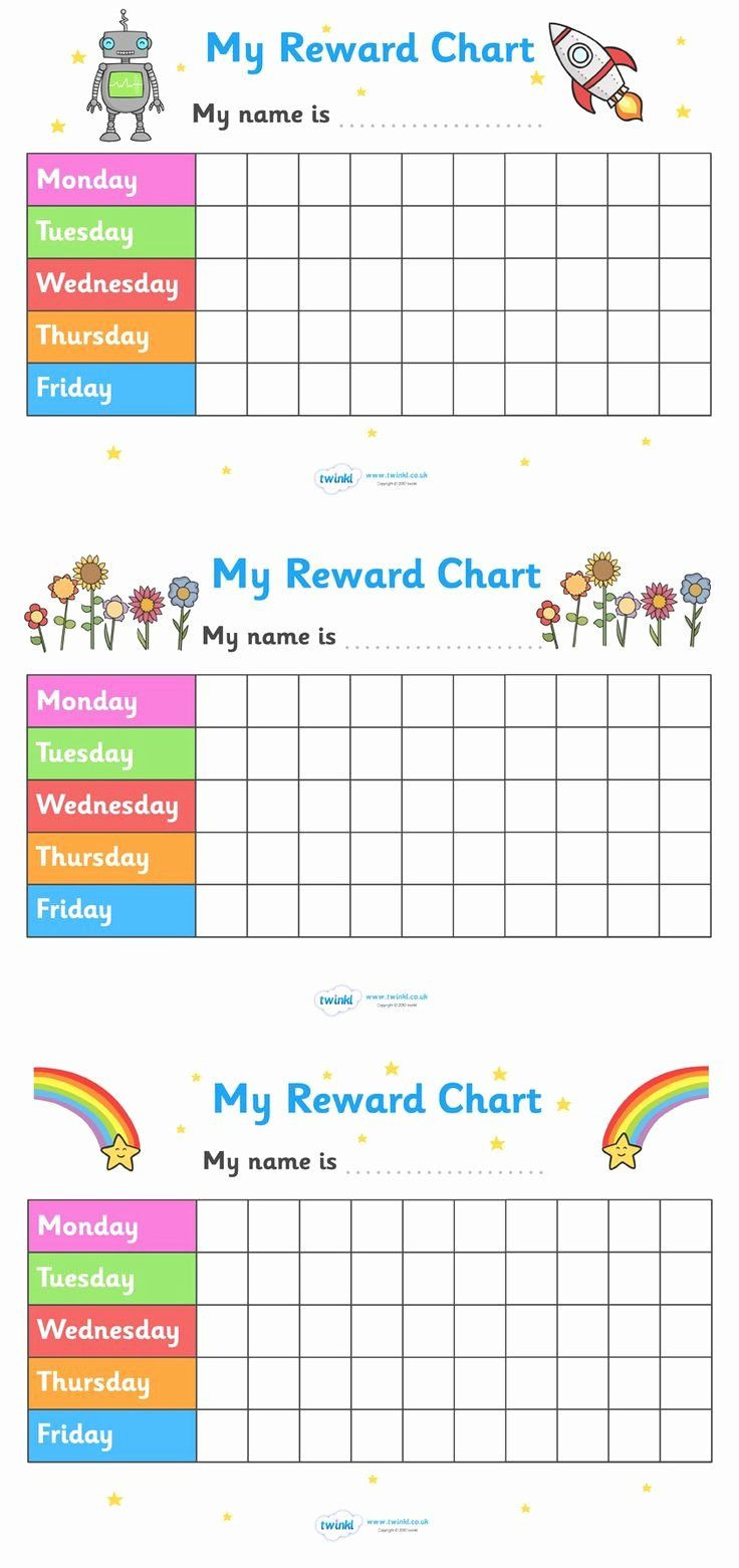 Preschool Behavior Chart Template Fresh Free Printable  Free Printable Reward Charts