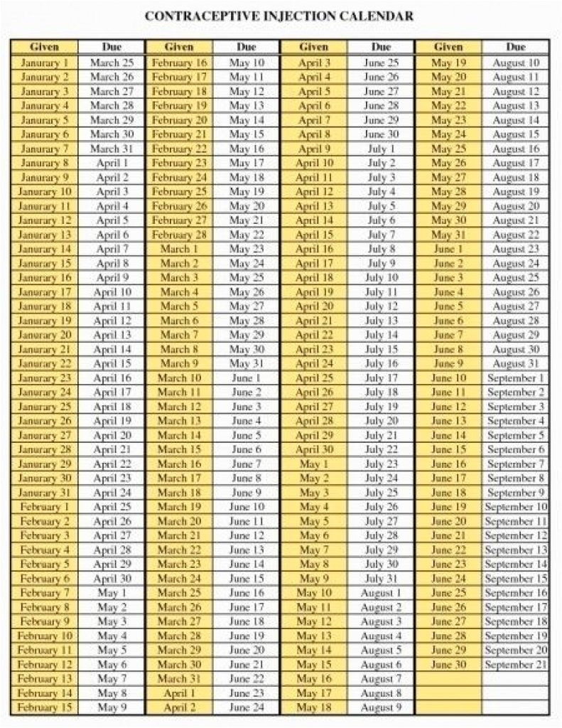 printable-depo-provera-schedule-chart-template-calendar-design