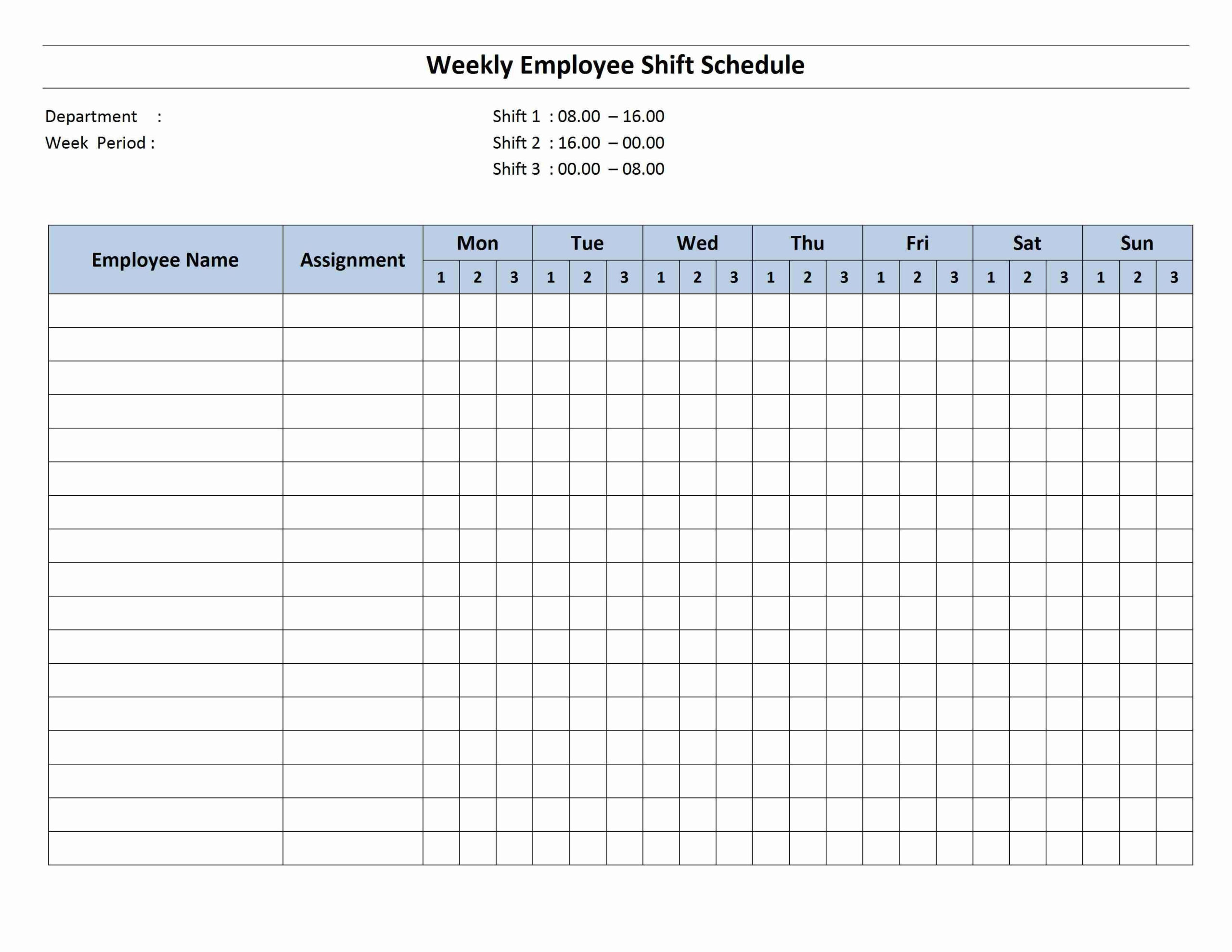 Printable Weekly And Biweekly Schedule Templates For Excel  Printable Weekly Calendars Excel