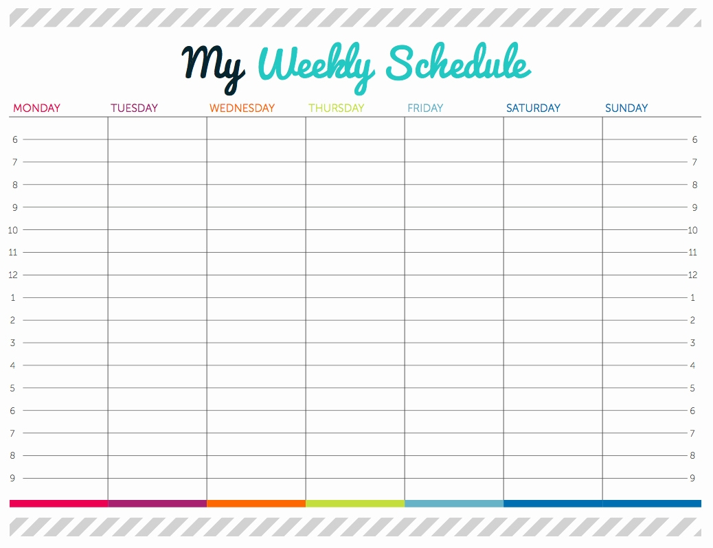 Printable Weekly Calendar With Time Slots :-Free Calendar  Free Printable Calendars With Times