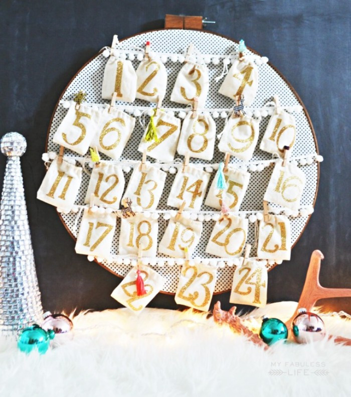 1001 + Ideas For For Creating A Diy Advent Calendar This  Chanel Advent Calendar Dust Bag