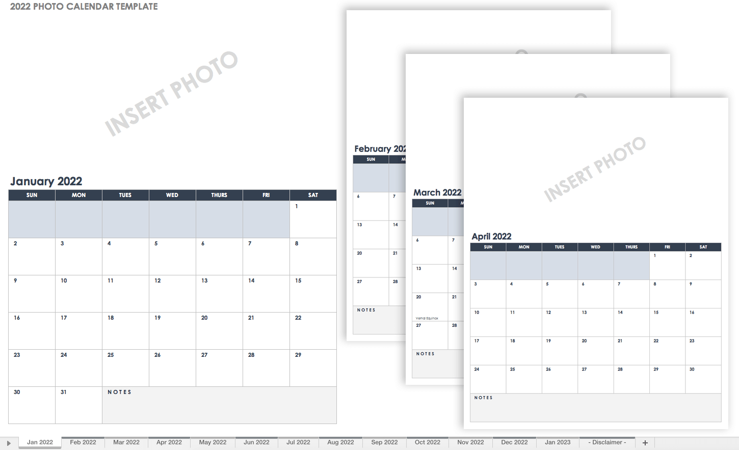 15 Free Monthly Calendar Templates | Smartsheet  How To Make A Calendar For 2022