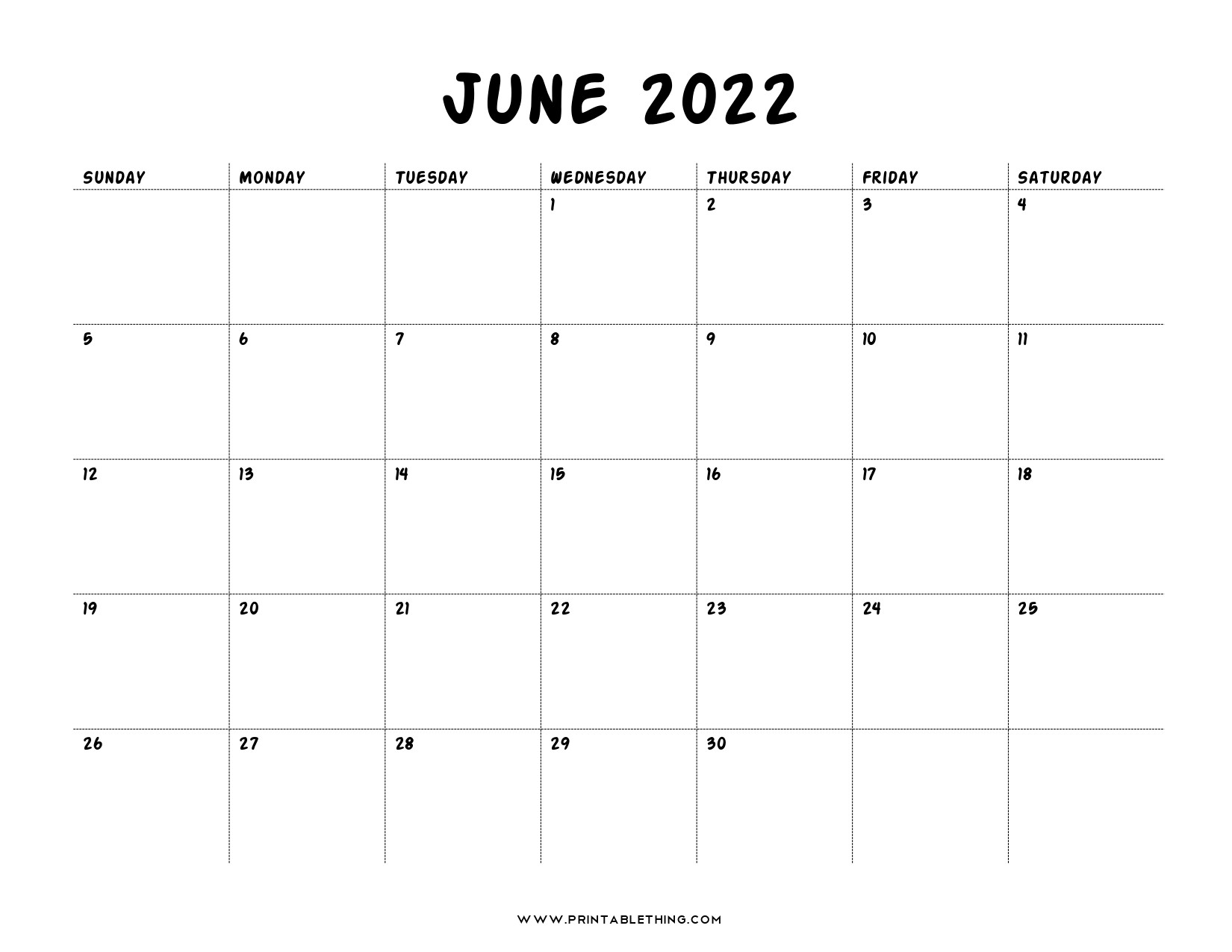 19+ June 2022 Calendar | Printable Pdf, Us Holidays, Blank  Calendar For June 2022 With Holidays