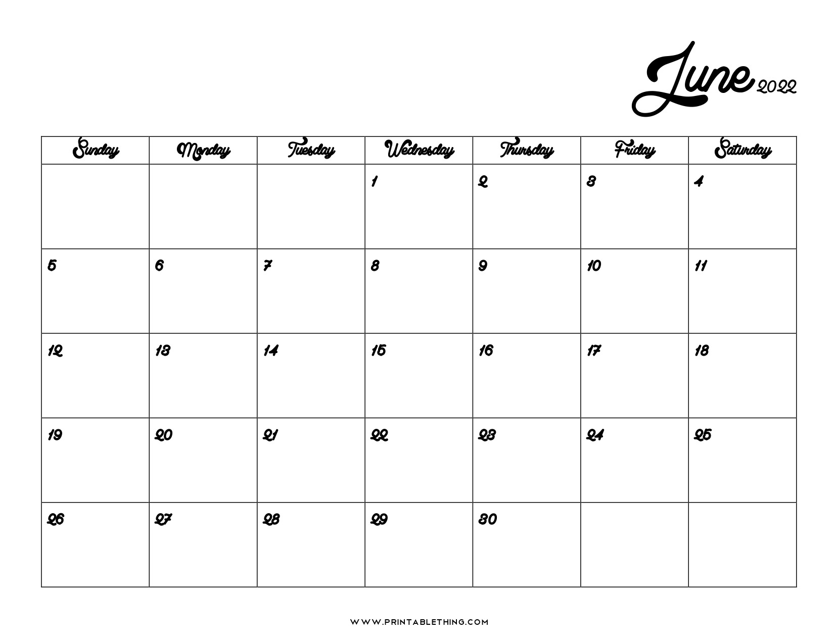 19+ June 2022 Calendar | Printable Pdf, Us Holidays, Blank  June 2022 Calendar Printable