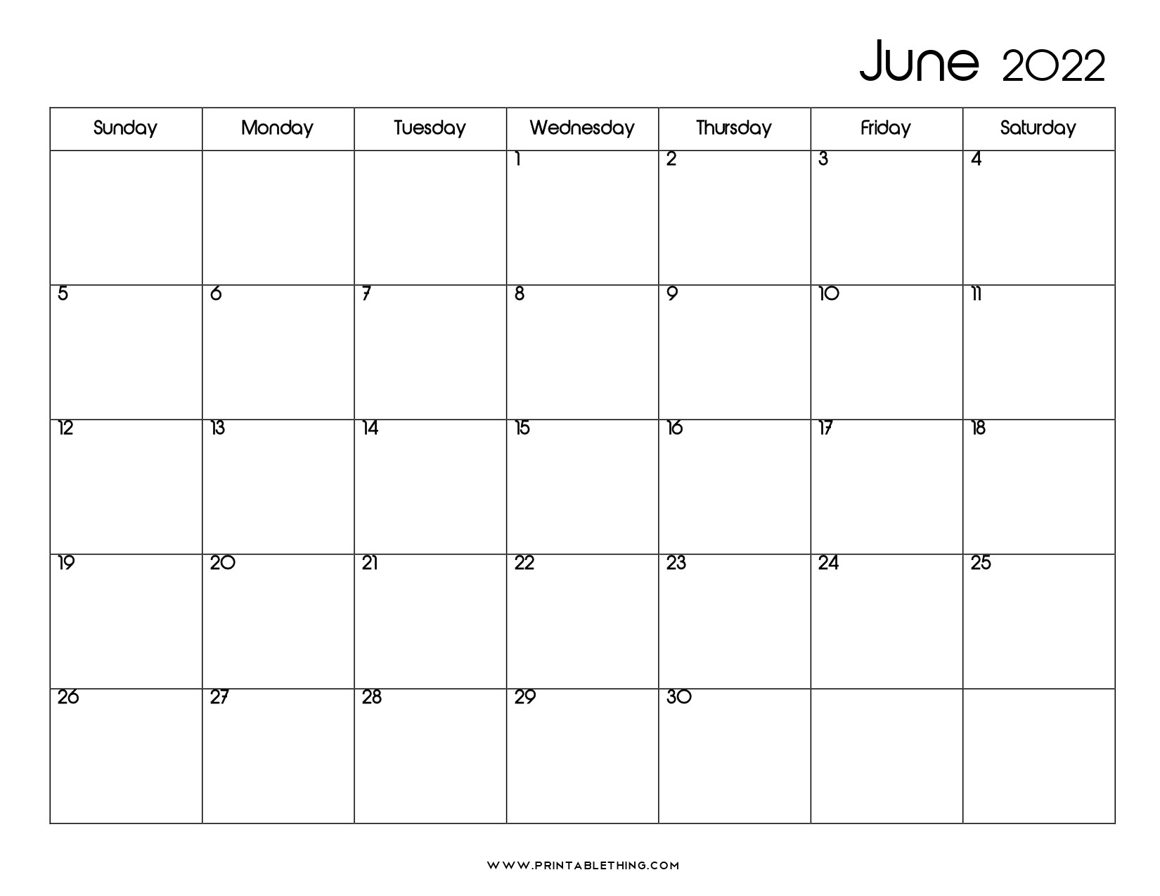 19+ June 2022 Calendar | Printable Pdf, Us Holidays, Blank  June Calendar For 2022