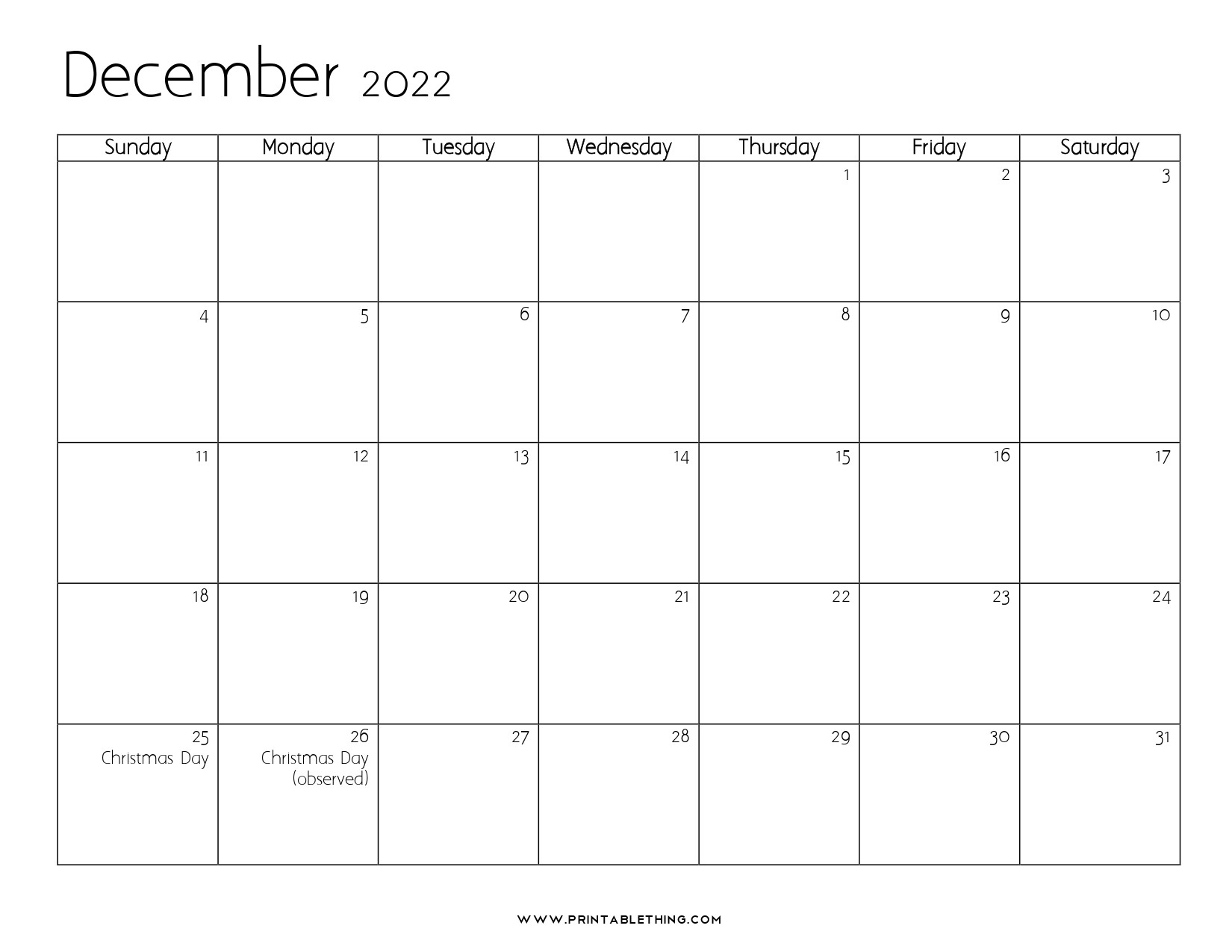 20+ December 2022 Calendar Printable, Us Holidays, Blank  December 2022 To May 2022 Calendar
