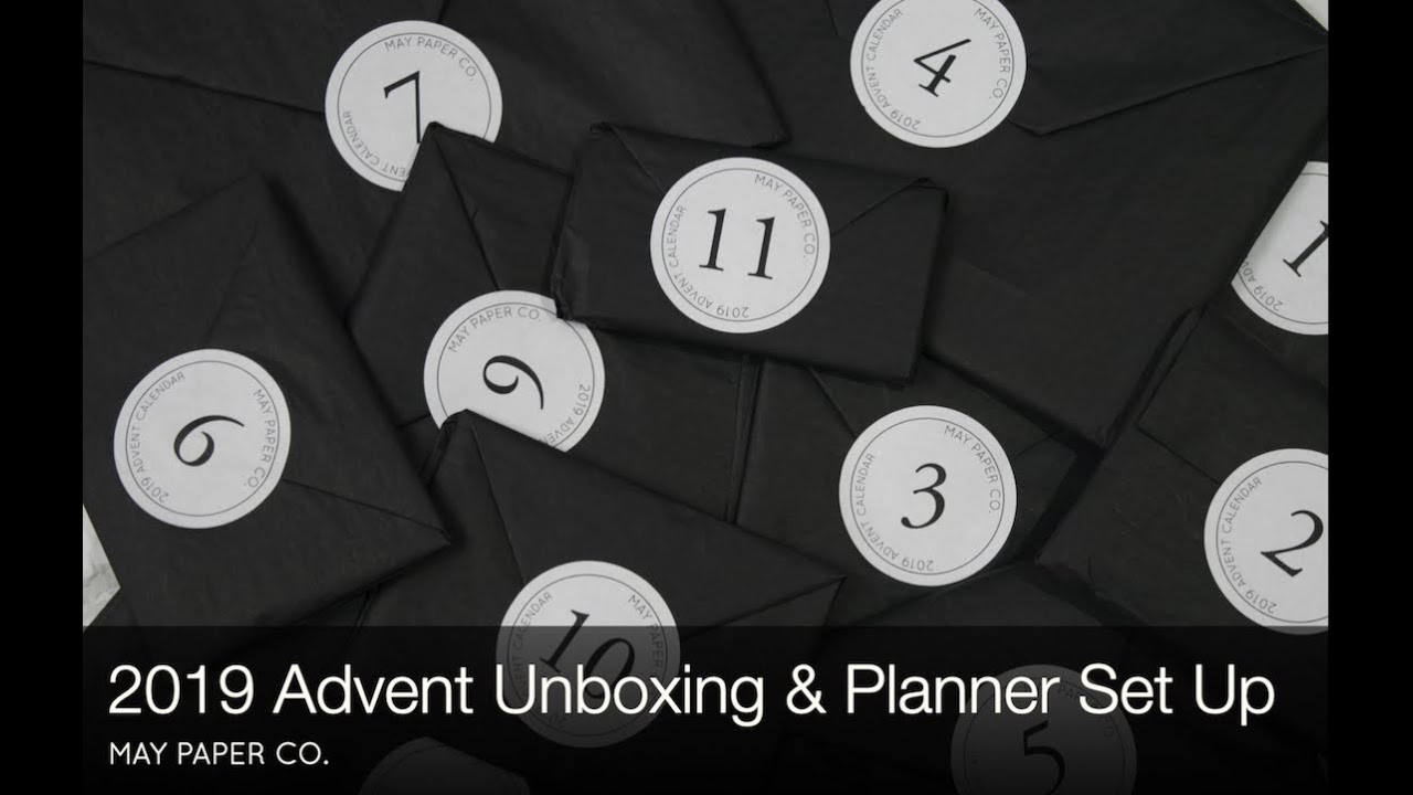 2019 May Paper Co. Advent Calendar Asmr Silent Unboxing  Contents Of Chanel Advent Calendar