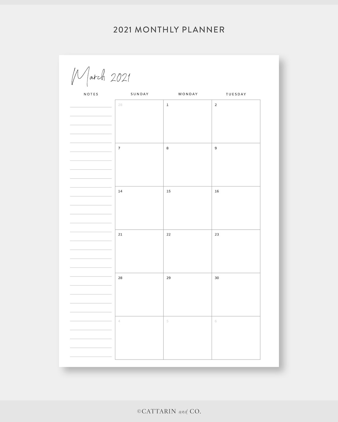2021 2022 Monthly Planner Printable Calendar On Two Pages  Free Printable Calendar 2022 Small