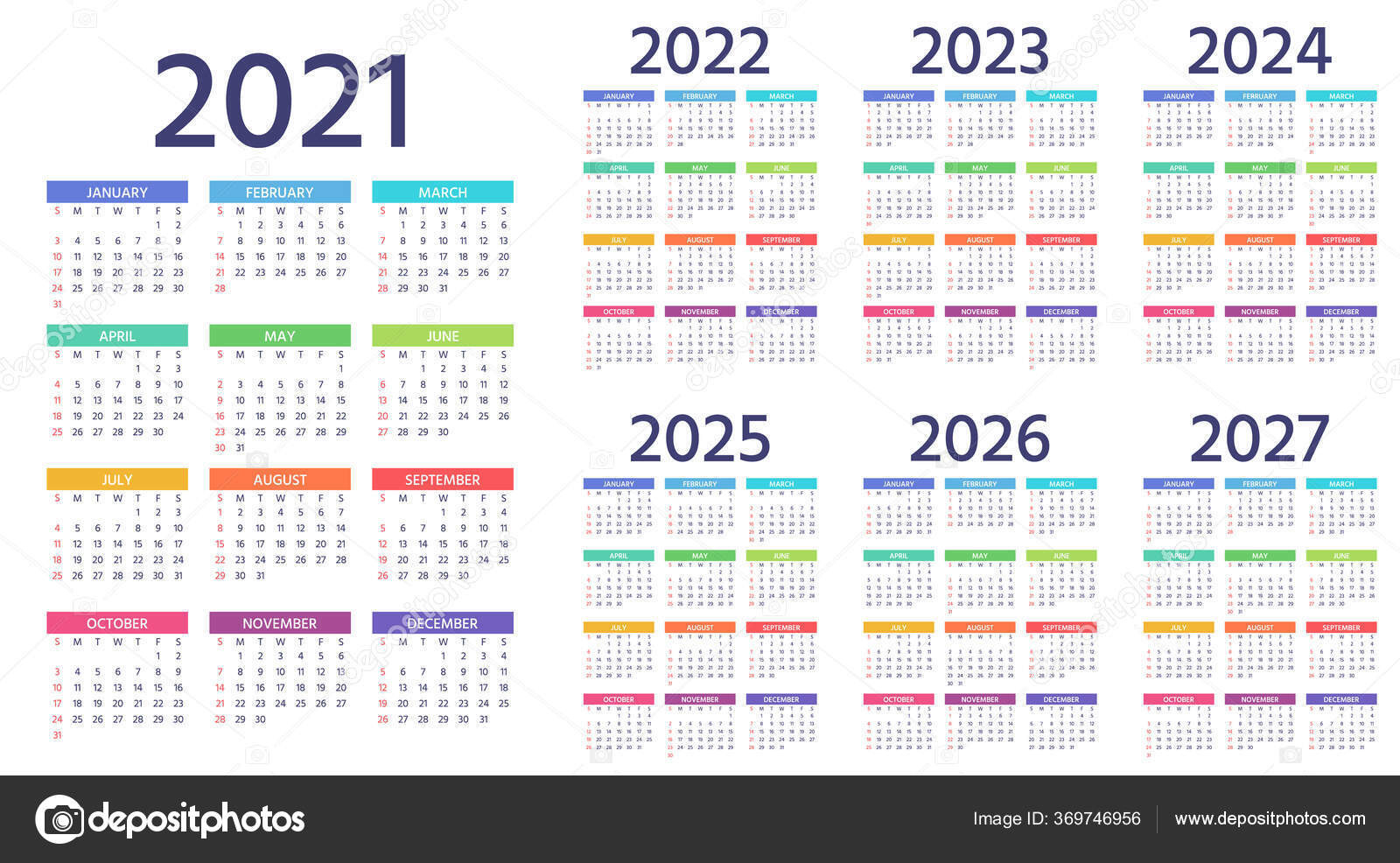 2021 - 2024 Calendar / Calendar 2021 2022 2023 2024 2025  Free Printable Calendar 2022 And 2023