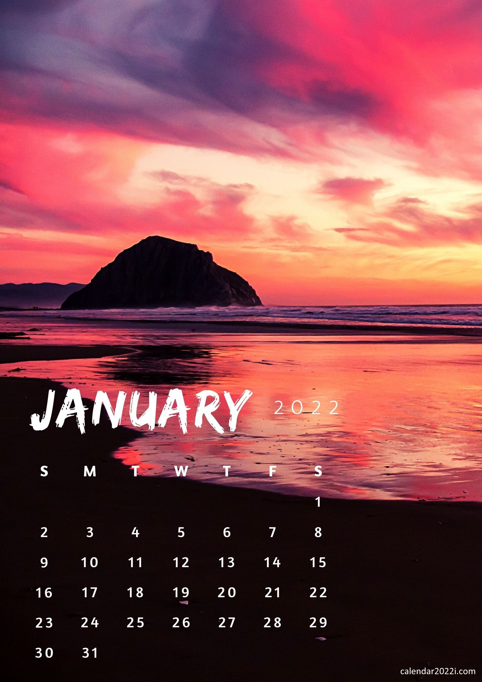 2022 Calendar Monthly Mobile Wallpapers | Calendar 2022  January February March April 2022 Calendar